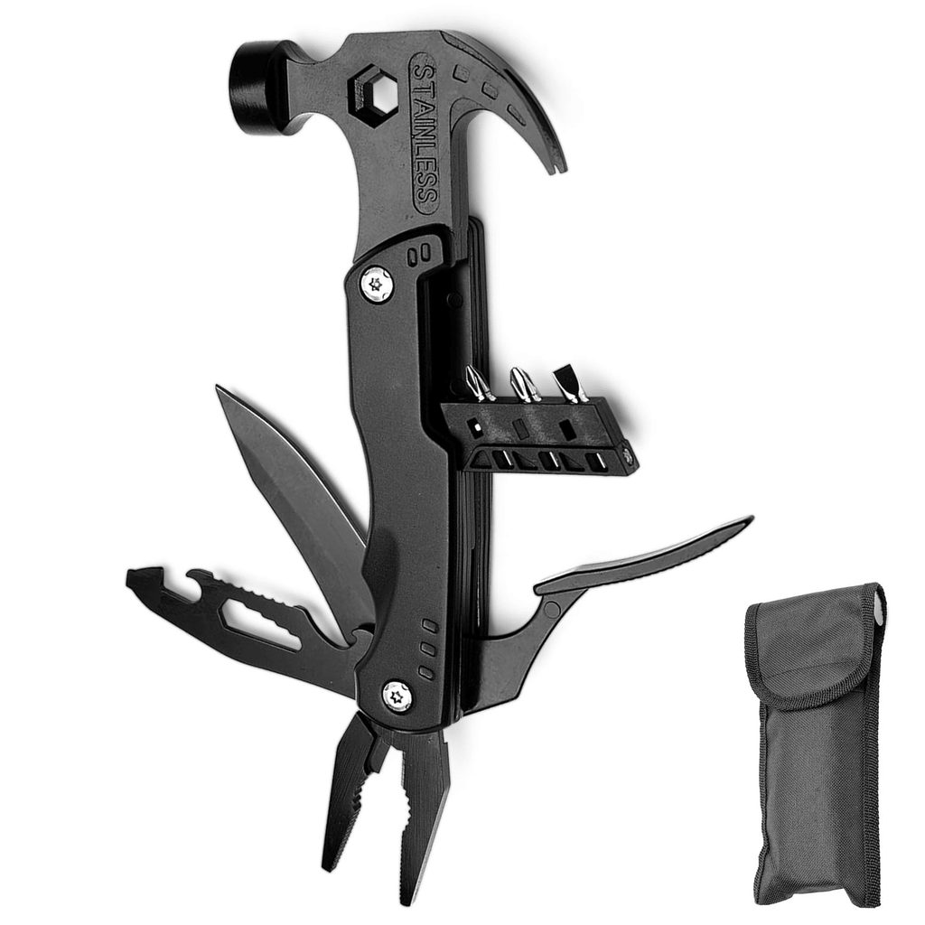 Multitool Camping Hammer, 12 in 1 Portable Survival Gear Tool