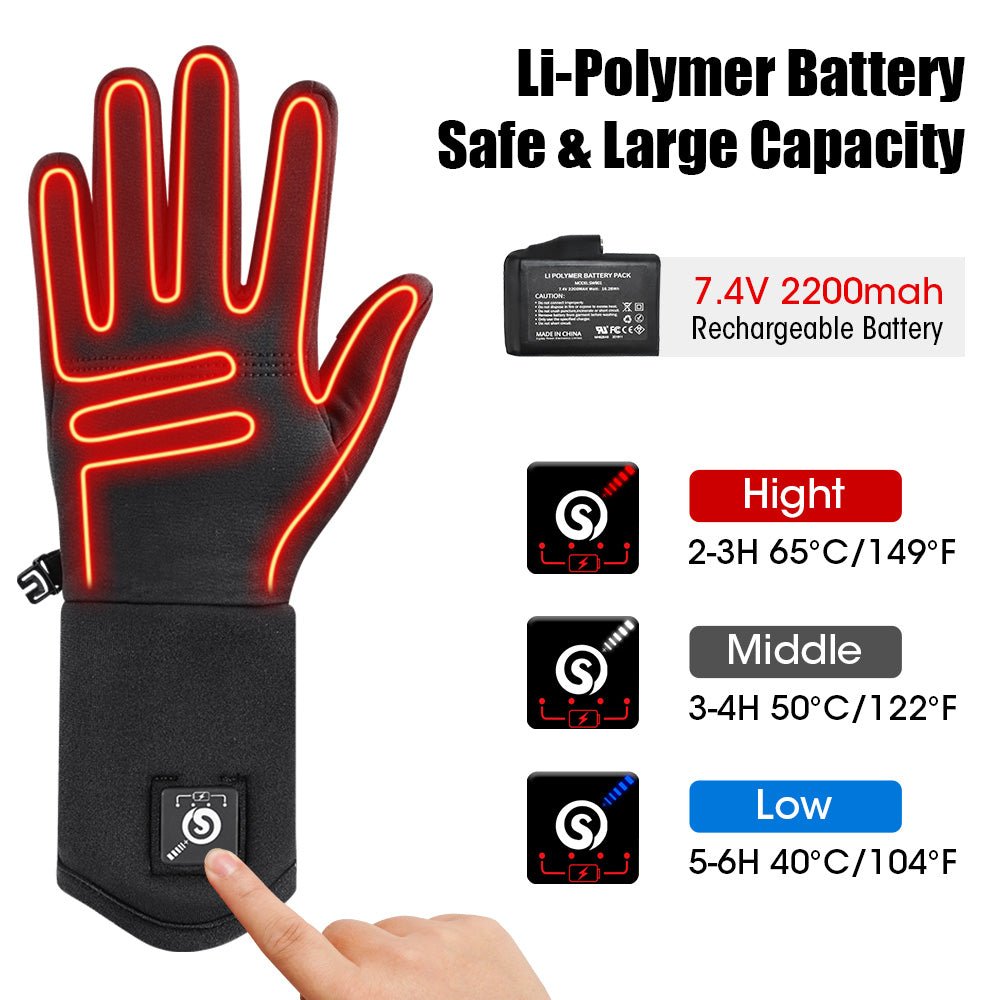 Heated Winter Gloves - rechargeable