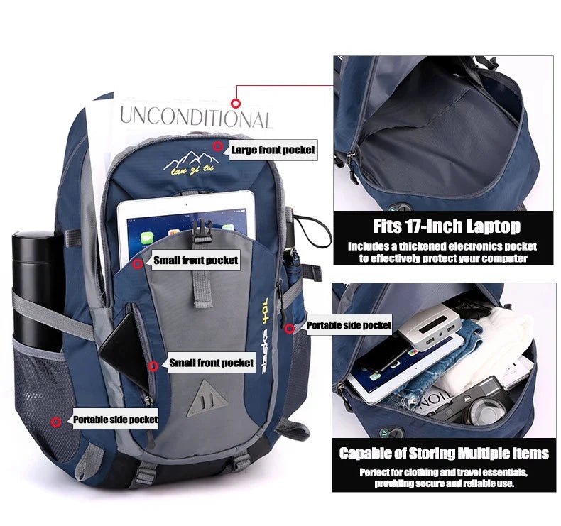 40L Hiking Backpack for Men & Women