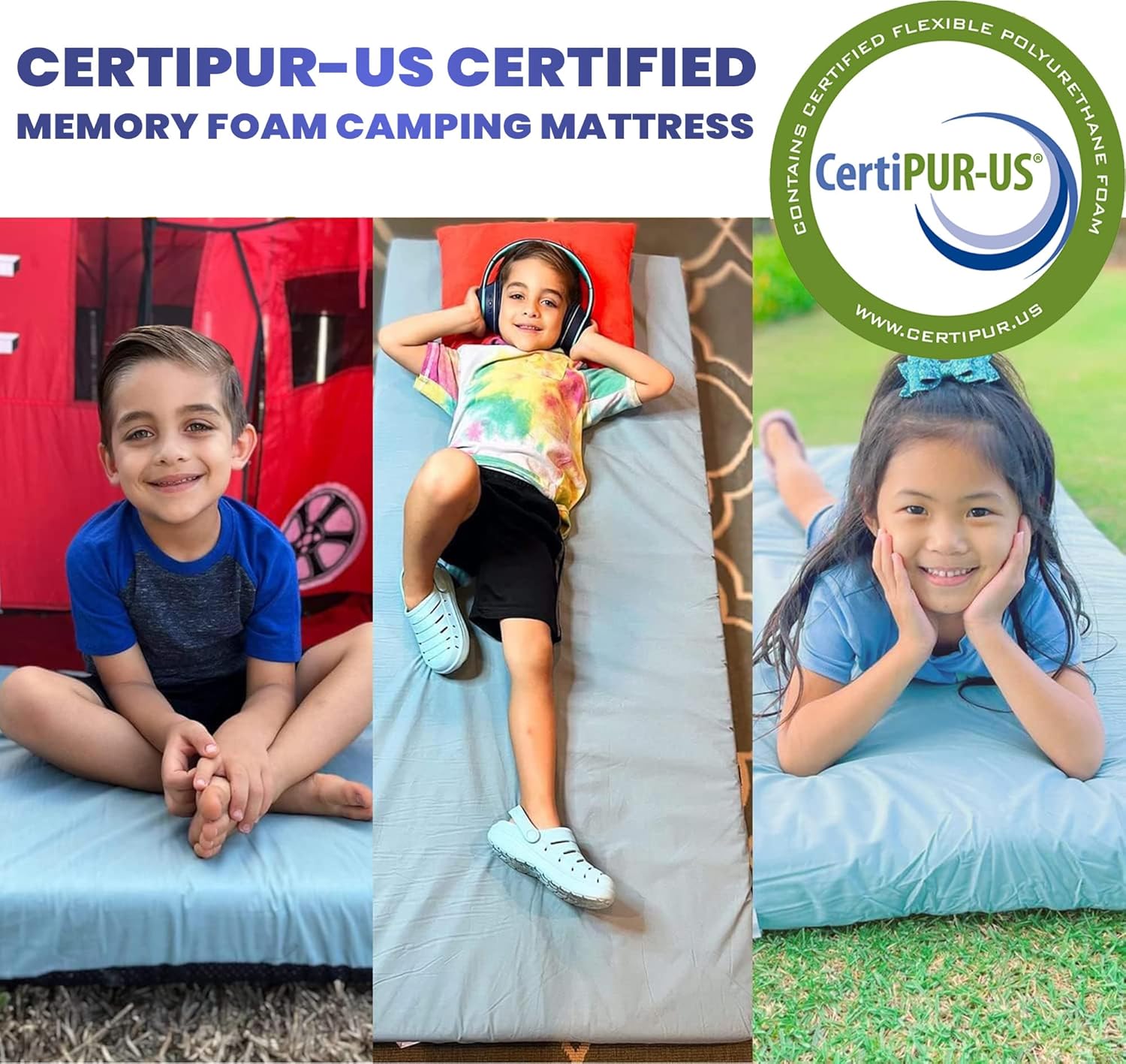 Home Bed Comfort with the Matrix Air-Cell Memory Foam Camping Mattress
