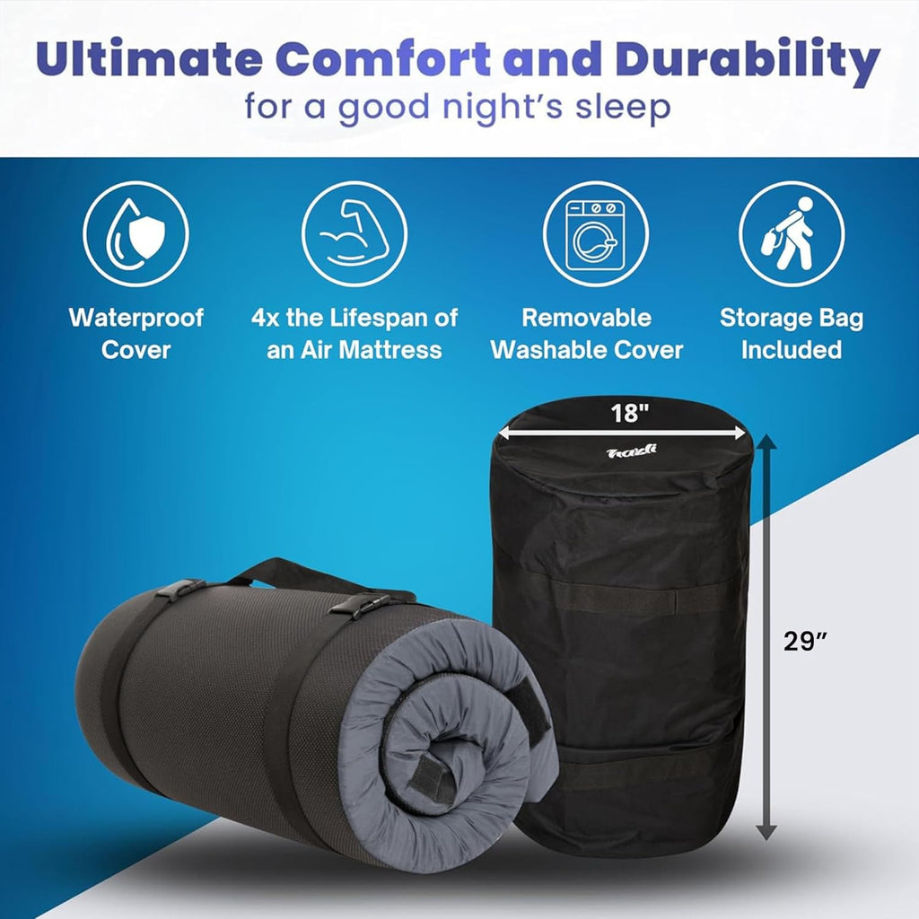 Home Bed Comfort with the Matrix Air-Cell Memory Foam Camping Mattress