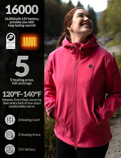 Soft Shell Heating Hood Jacket