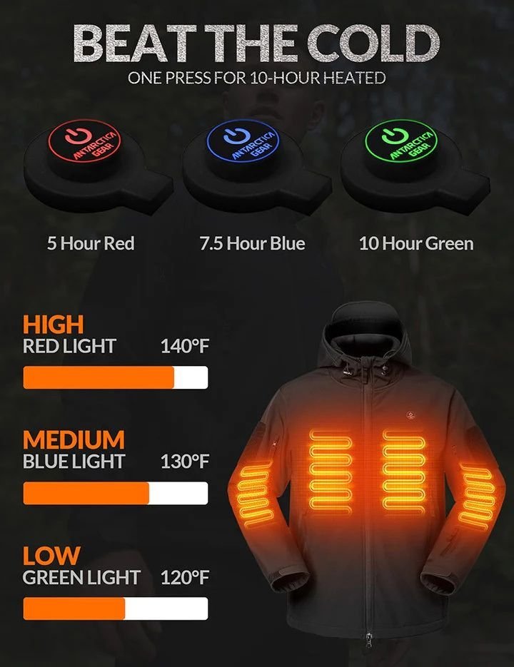 Soft Shell Heating Hood Jacket