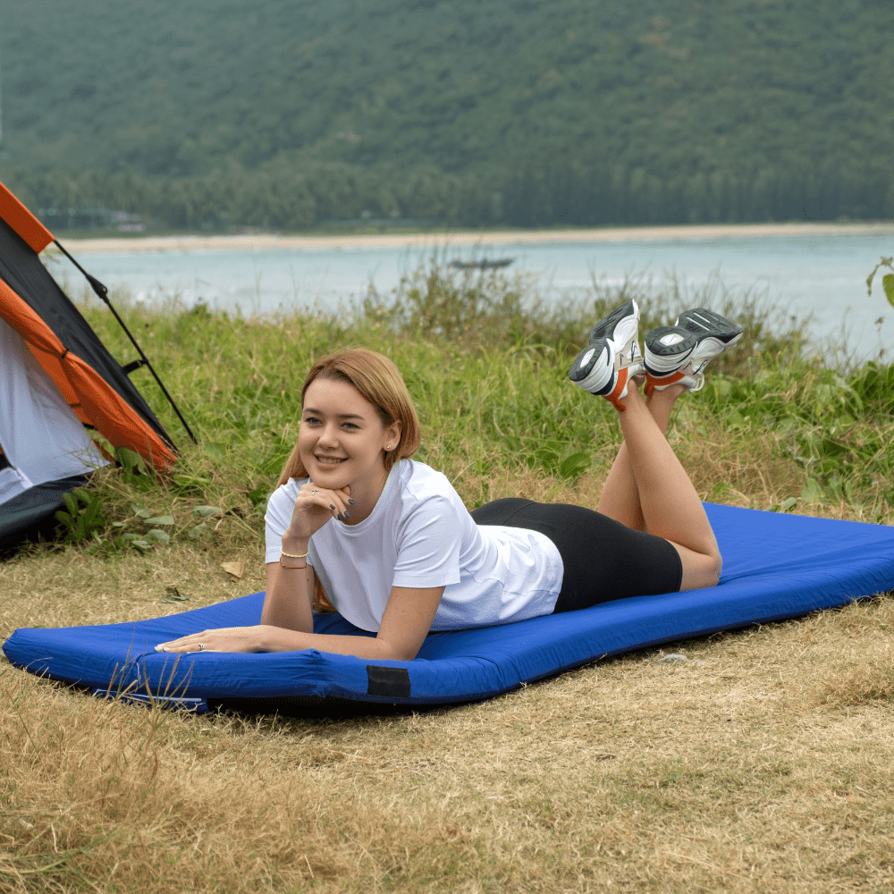 Home Bed Comfort with the Matrix Air-Cell Memory Foam Camping Mattress